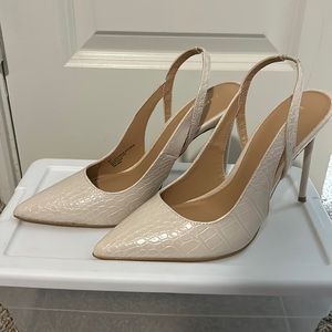 Nude Slingback Heels